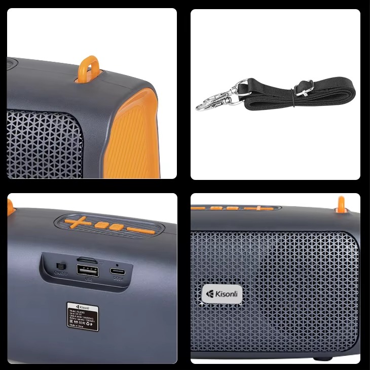 Kisonli Ks-2003 Portable Solar Wireless Speaker 5w Outdoor Bluetooth Speaker - 4