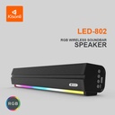 Kisonli Led-802 Rgb Wireless Bt 5.3 Modern Retro Design Soundbar - 3