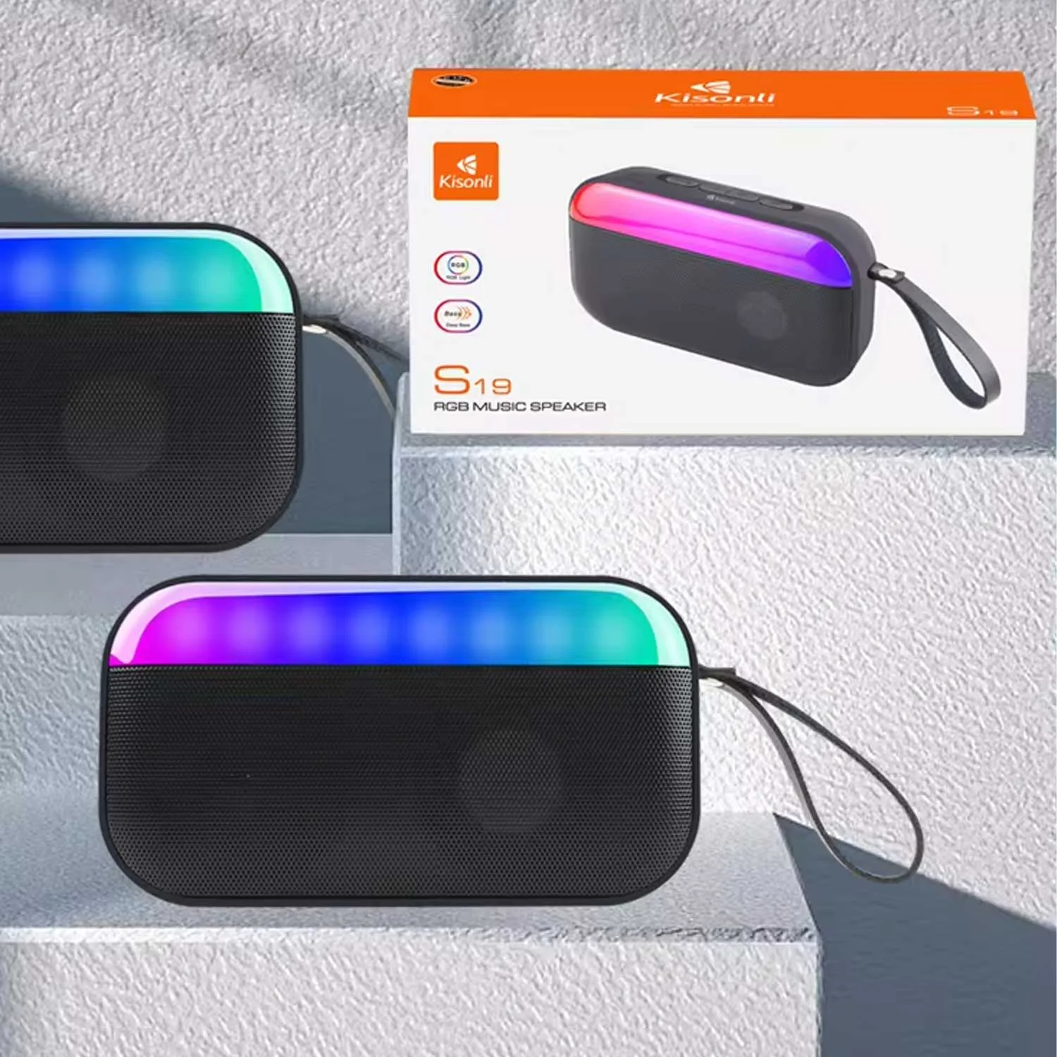 Kisonli S19 Portable Bluetooth Mini Speaker - 4