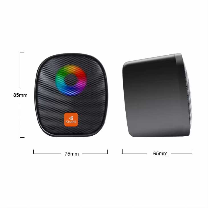 Kisonli X11 Rgb Gamer Pc Mini Usb Speaker With 6w Power - 3