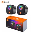 Kisonli X11 Rgb Gamer Pc Mini Usb Speaker With 6w Power - 4