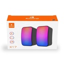 Kisonli X17 Speaker Gaming 2.0 Rgb Lights With Volume Control For Pc Or Laptop - 4