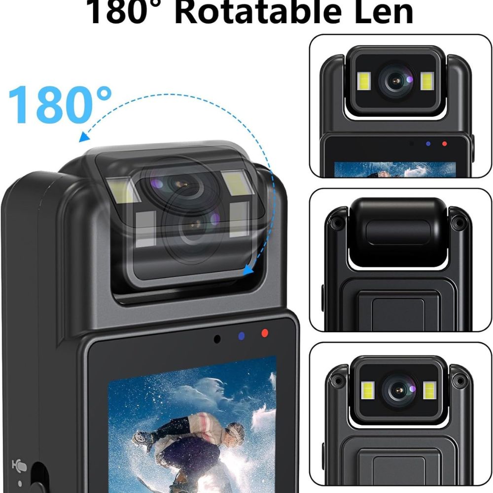 L12 Mini Body Camera Wifi Video Recorder 1080p Wearable Night Vision - 3