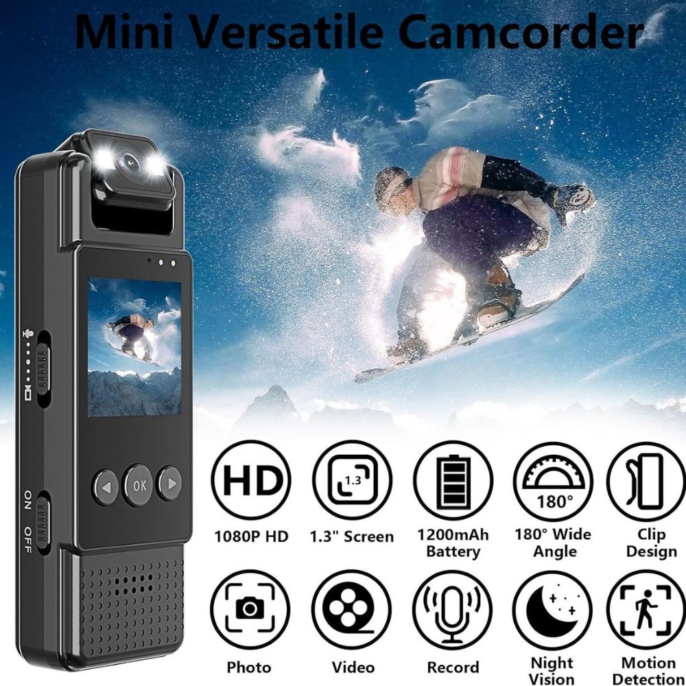 L12 Mini Body Camera Wifi Video Recorder 1080p Wearable Night Vision - 4