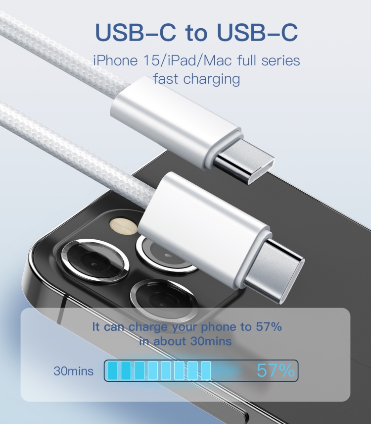 Ldnio Lc901c 65w Pd 3.2 Type-c To C Fast Charging Data Cable - 3