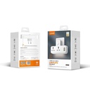 Ldnio Sc2311 20w Pd Fast Charging 2500w Power Extension Touch Night Lamp 2 Sockets 1 Usb-c +2 Usb-a - 2