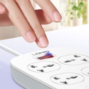 Ldnio Sc4407c 2500w Power Extension 4 Sockets 2 Usb-a + 2 Usb-c 2m - 3