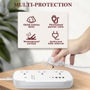 Ldnio Scw3451 2500w Wifi Smart Power Extension 3 Sockets 1 Usb-c + 3 Usb-a - 4