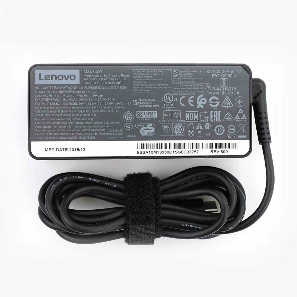 Lenovo 65w Usb-c Ac Laptop Charger - 3
