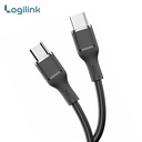 Logilink Type C To Type C Silicone Fast Charging Data Cable 1m (1 Year Warranty) Black - 3