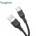 Logilink Usb To Type C Silicone Fast Charging Data Cable 1m (1 Year Warranty) Black - 3
