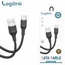 Logilink Usb To Type C Silicone Fast Charging Data Cable 1m (1 Year Warranty) Black - 4