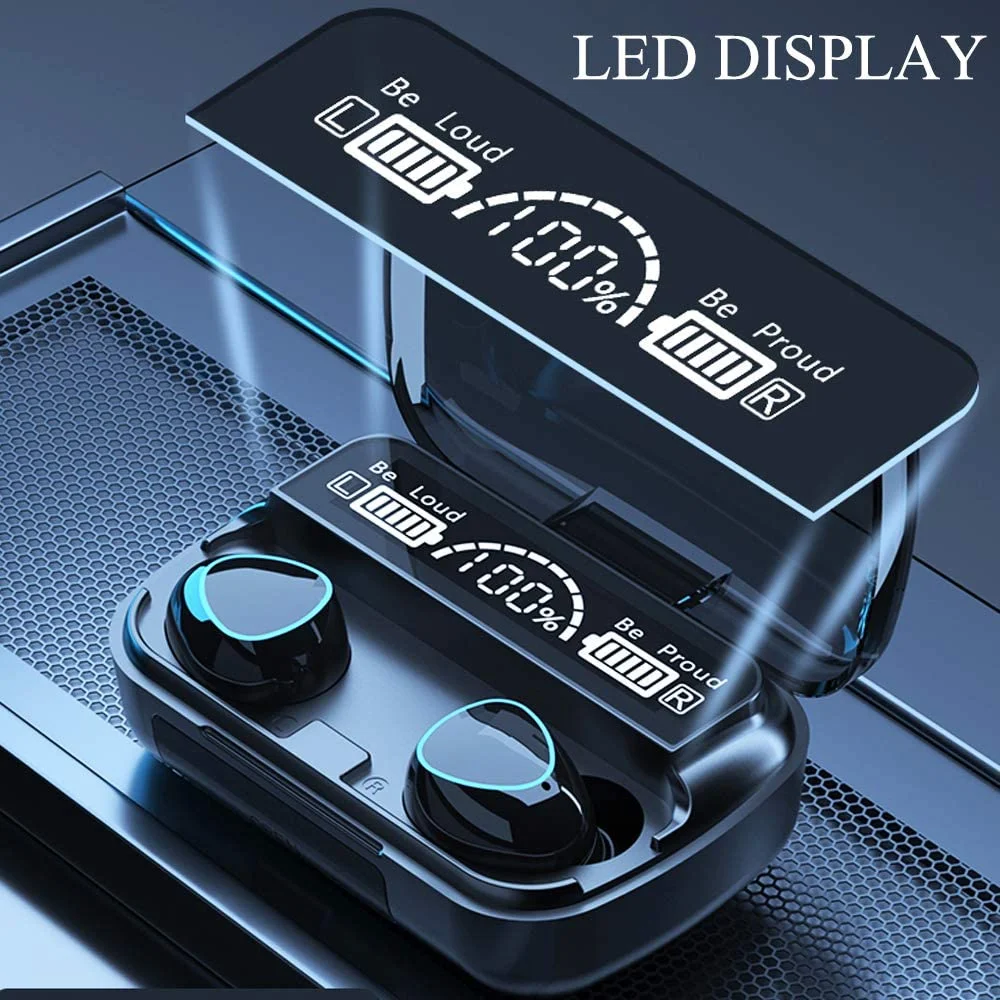 M10 Wireless Earbuds Bluetooth Earphones Noise Cancellation Hifi Quality - 3