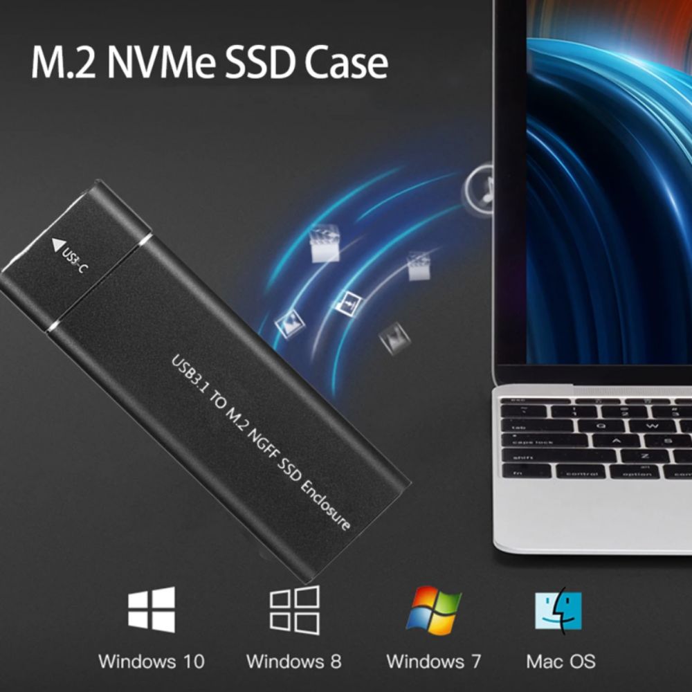 M2 Ssd Enclosure, Usb 3.1 Gen 2 (10 Gbps) - 2