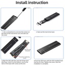 M2 Ssd Enclosure, Usb 3.1 Gen 2 (10 Gbps) - 3