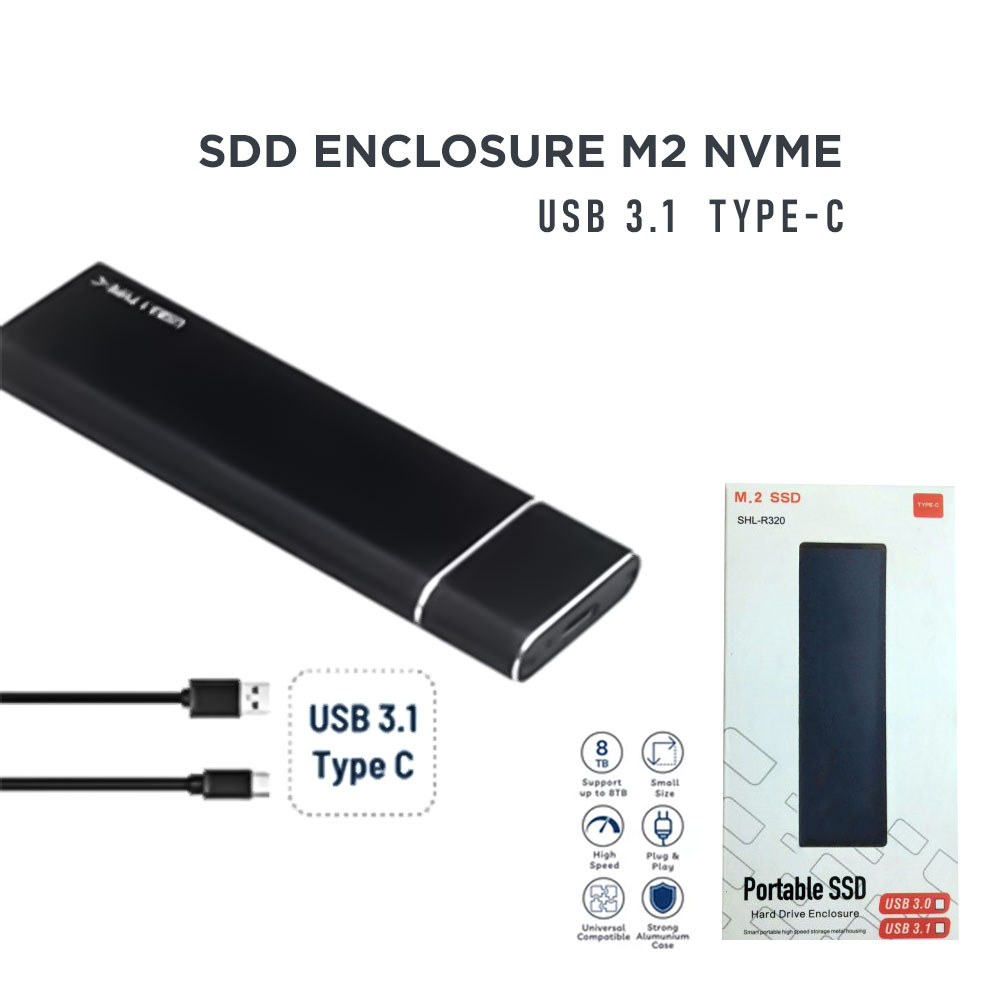 M2 Ssd Enclosure, Usb 3.1 Gen 2 (10 Gbps) - 4
