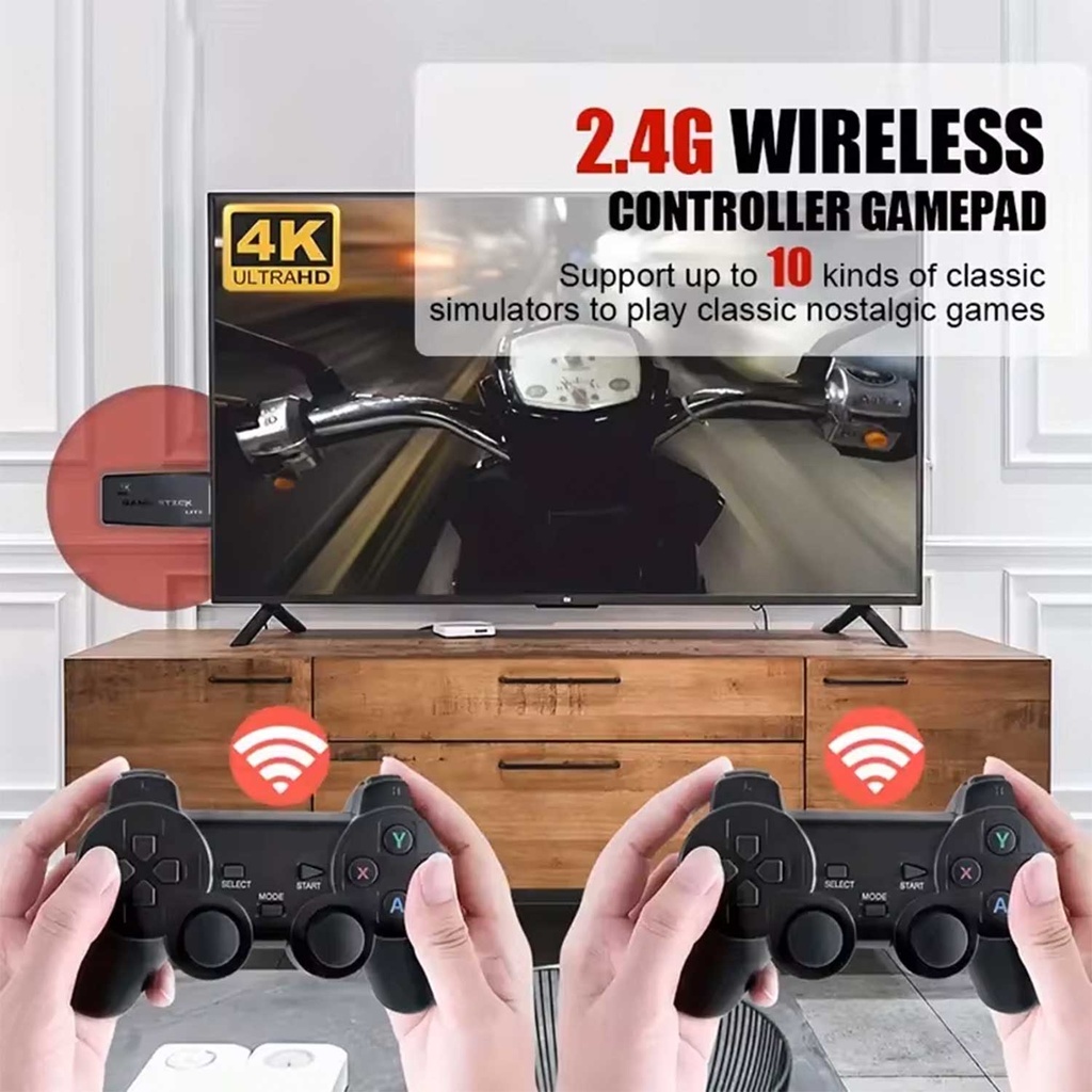 M8 4k Rockchip Rk3032 Ic Takken 3 & 20000 Games Firmware M8g-v8.0 And Two Game Controllers Ram 256mb, Rom 128mb - 2