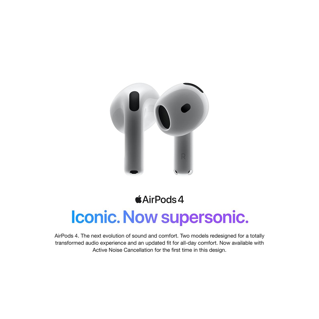 Apple Airpods 4 Bt 5.3v With Anc Usb-c & Wireless Charging Case - 3