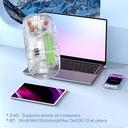 New Transparent Wireless+bluetooth Dual-mode Rechargeable Mouse - 3