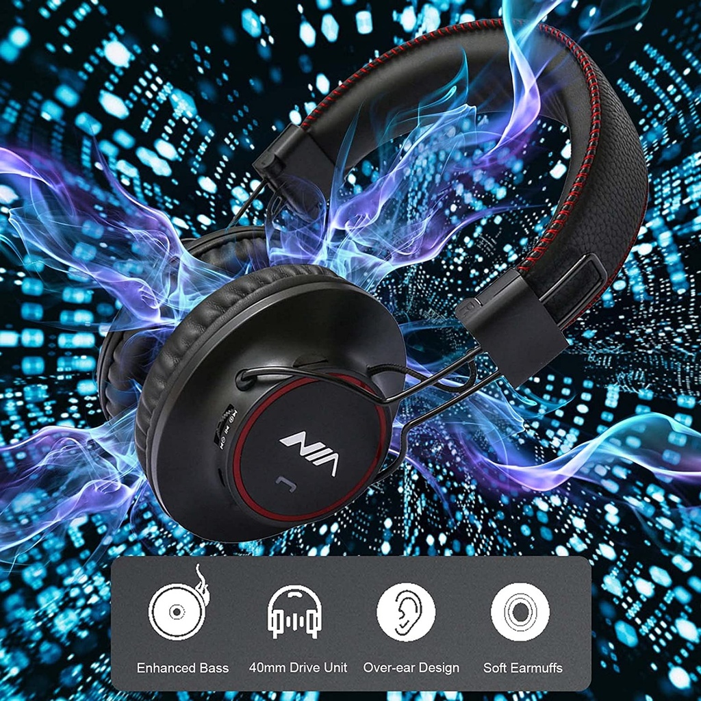 Nia S3000 Over Ear Music Headset Wireless Bluetooth Headphones - 3