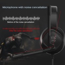 Onikuma K19 Rgb Wired Stereo Gaming Headset True Noise Cancellation, Usb+3.5mm Audio Plug For Ps4pcxbox One Controllerlaptop, Black - 2