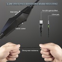 Onikuma K19 Rgb Wired Stereo Gaming Headset True Noise Cancellation, Usb+3.5mm Audio Plug For Ps4pcxbox One Controllerlaptop, Black - 3