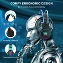Onikuma-x15 Pro Rgb Head Beam With Mic, 3.5mm Wired Earphones, Durable Stereo Surround, Rgb Gaming Headset - 2