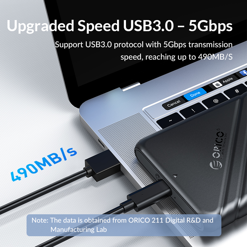 Orico 25pw1-u3 2.5 Inch Usb 3.0 Micro-b Hard Drive Enclosure - 3