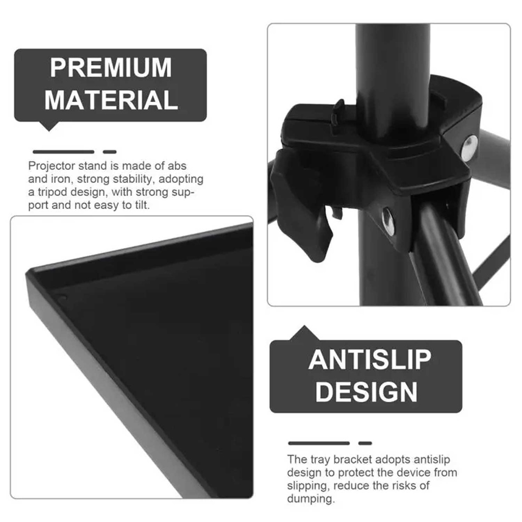 Portable Projector And Laptop Stand Table Tripod (height Adjustable 45-120cm) - 4