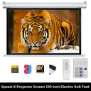Projector Screen 120 Inch Electric Motorised 6x8 Feet 43mw Speed-x - 3