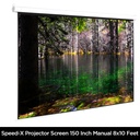 Projector Screen 150 Inch Manual 8x10 Feet 43mw Speed-x - 4