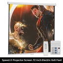 Projector Screen 72 Inch Electric Motorised 6x6 Feet 11mw Speed-x - 3