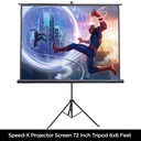 Projector Screen 72 Inch Tripod Portable 6x6 Feet 11mw Speed-x (fine Quality) - 4