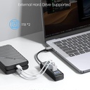Pw4u Orico 4-port Usb Hub 3.0 5gbps High Speed Fast Data Transfer - 2