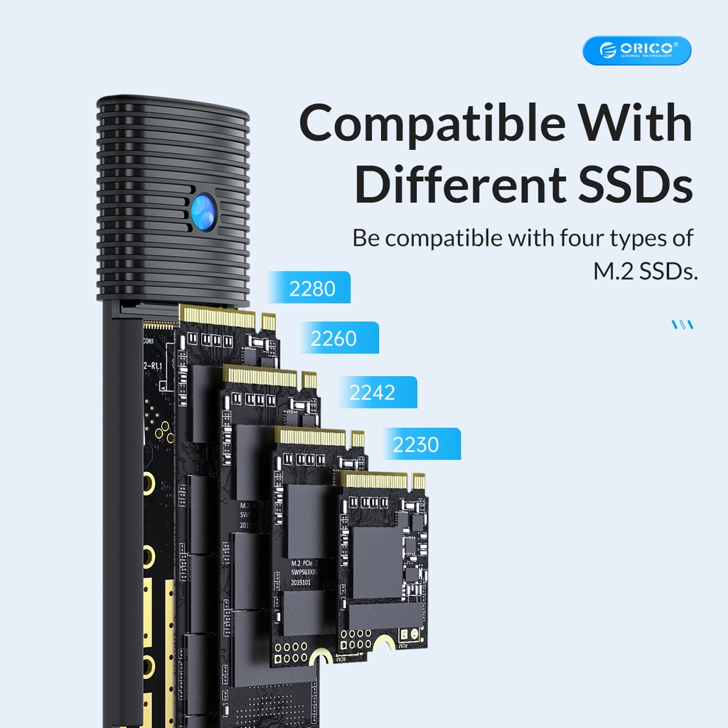 Pwm2-g2 Orico Ssd M2 Nvme Hard Drive Encloure - 3