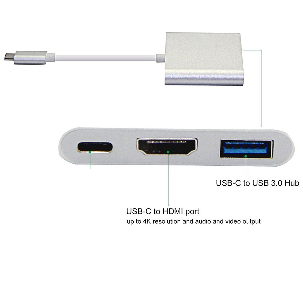 Type C 3.1 To Otg+hdmi+usb3.0