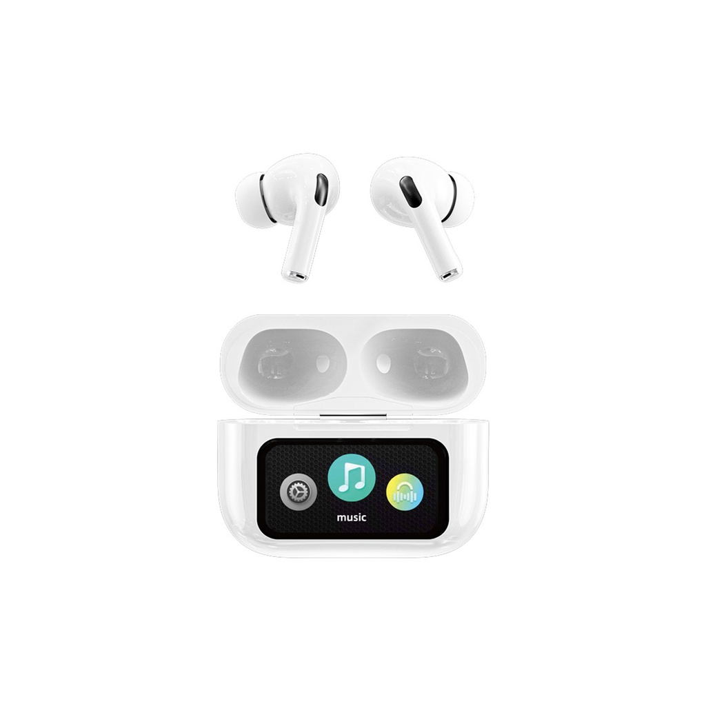 A9 Pro App Anc/enc Display Touch Control Bt 5.4 Wireless Earbuds With Zwsvibe App