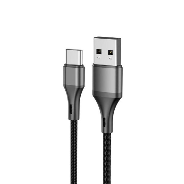 Aspor Ac-18 Usb To Type-c 3a Super Fast Charging Nylon Braided Cable