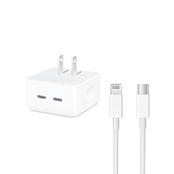 Iphone 14 Pro 50w Usb-c+c Power Adapter With Usb-c To Lightining Cable (2 Pin)