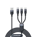 Joyroom S-1t3018a18 Multi-use 3.5a Usb-a To Lightning+type-c+micro 3-in-1 Data Cable1 2m