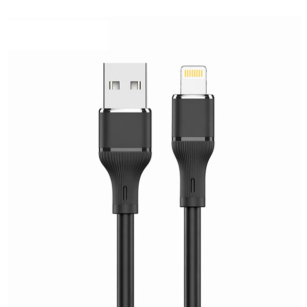 Logilink Usb To Lightning Silicone Fast Charging Data Cable 1m (1 Year Warranty) (Black)