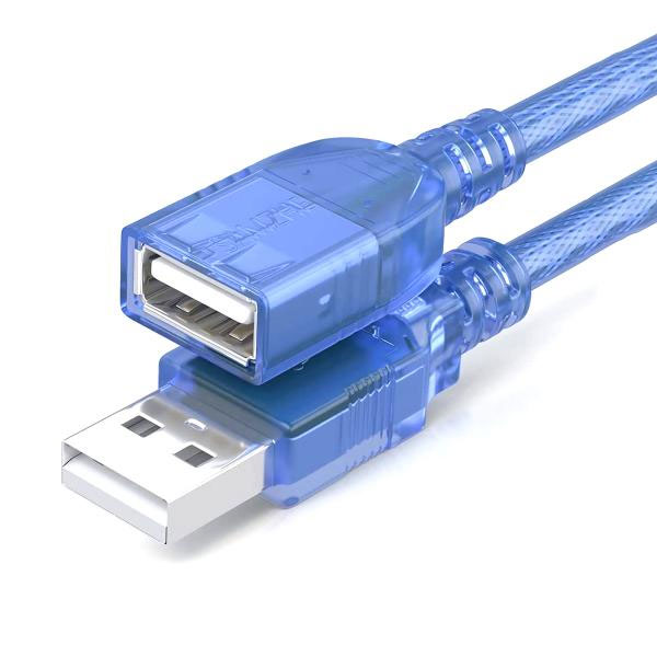 Usb Extension Male To Female 2.0 Crystal Blue (imported Cable) (1.5m)