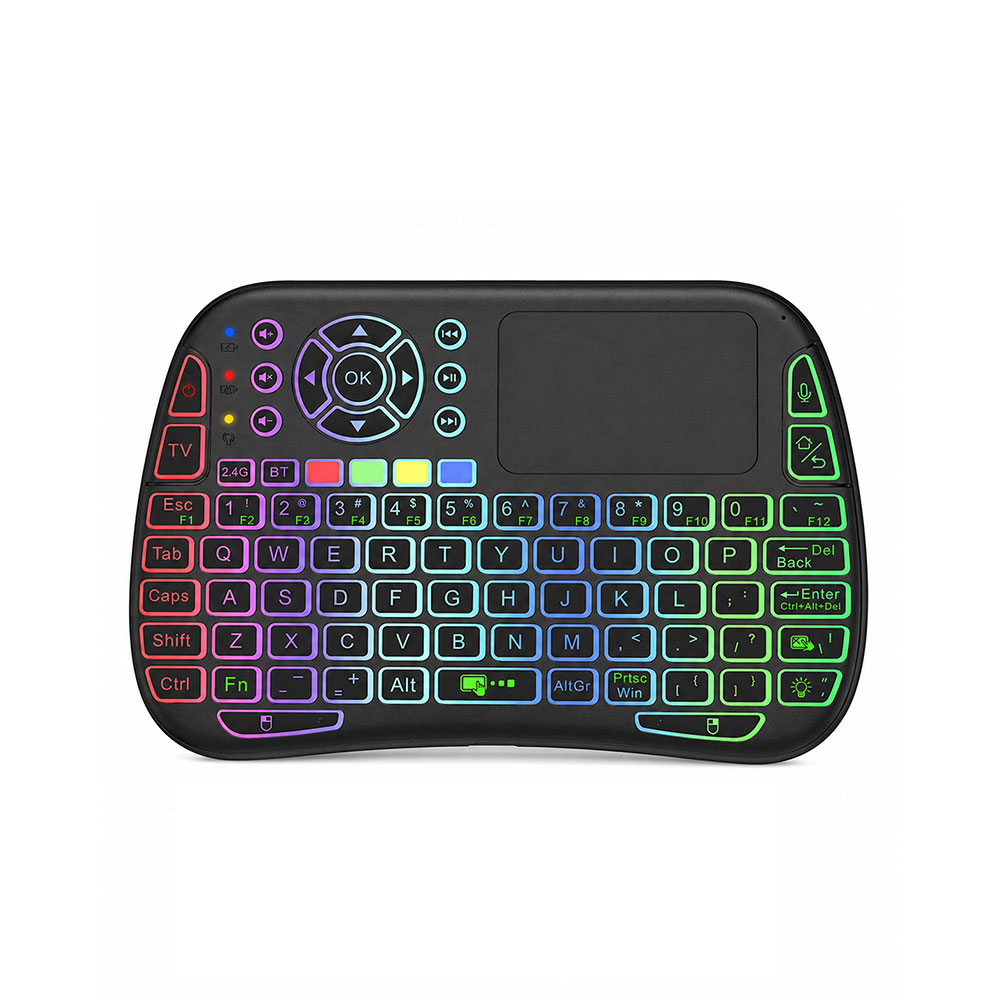 [01371] M9 Bluetooth Mini Wireless Keyboard 7 Backlit 2.4g Air Mouse Remote Touchpad