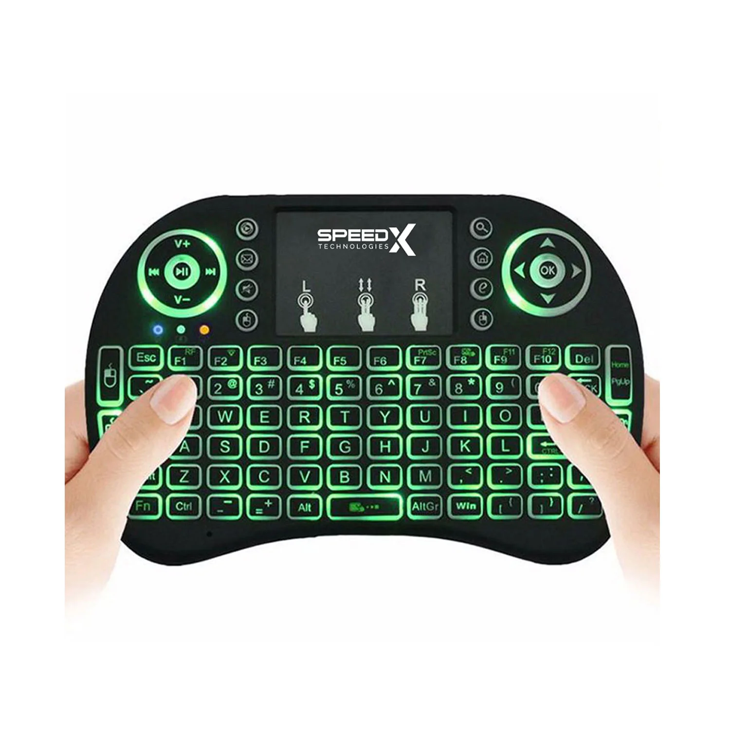 [00003] Speedx Rf 500 Mini Touch Pad Wireless With Backlight Keyboard Mouse