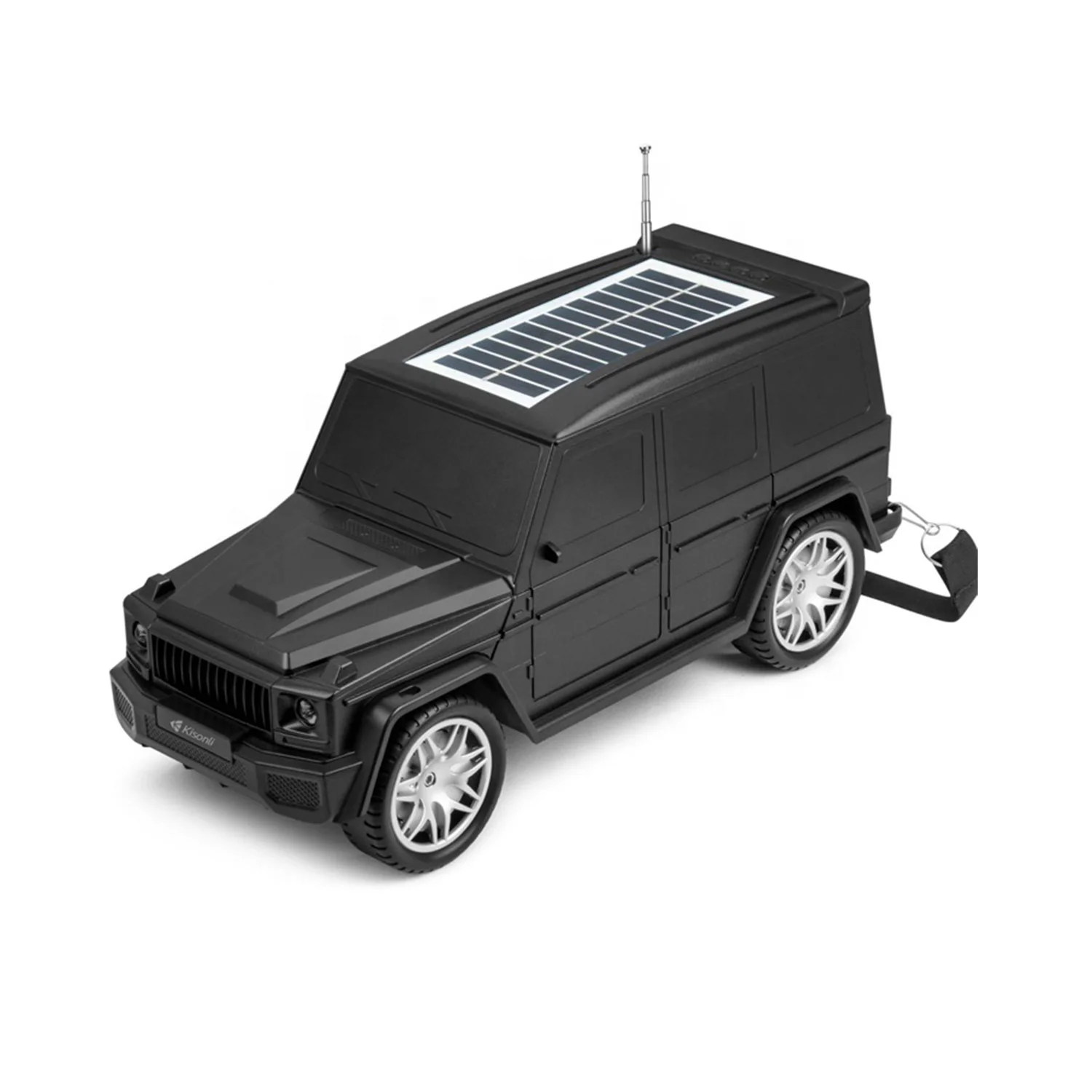 [01905] Kisonli B2 10w Solar Charging Fm Modern Car Wireless Portable Bluetooth Speaker