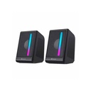 Kisonli X16 Mini Usb 2.0 Portable Speaker For Laptop Pc With Rgb Light