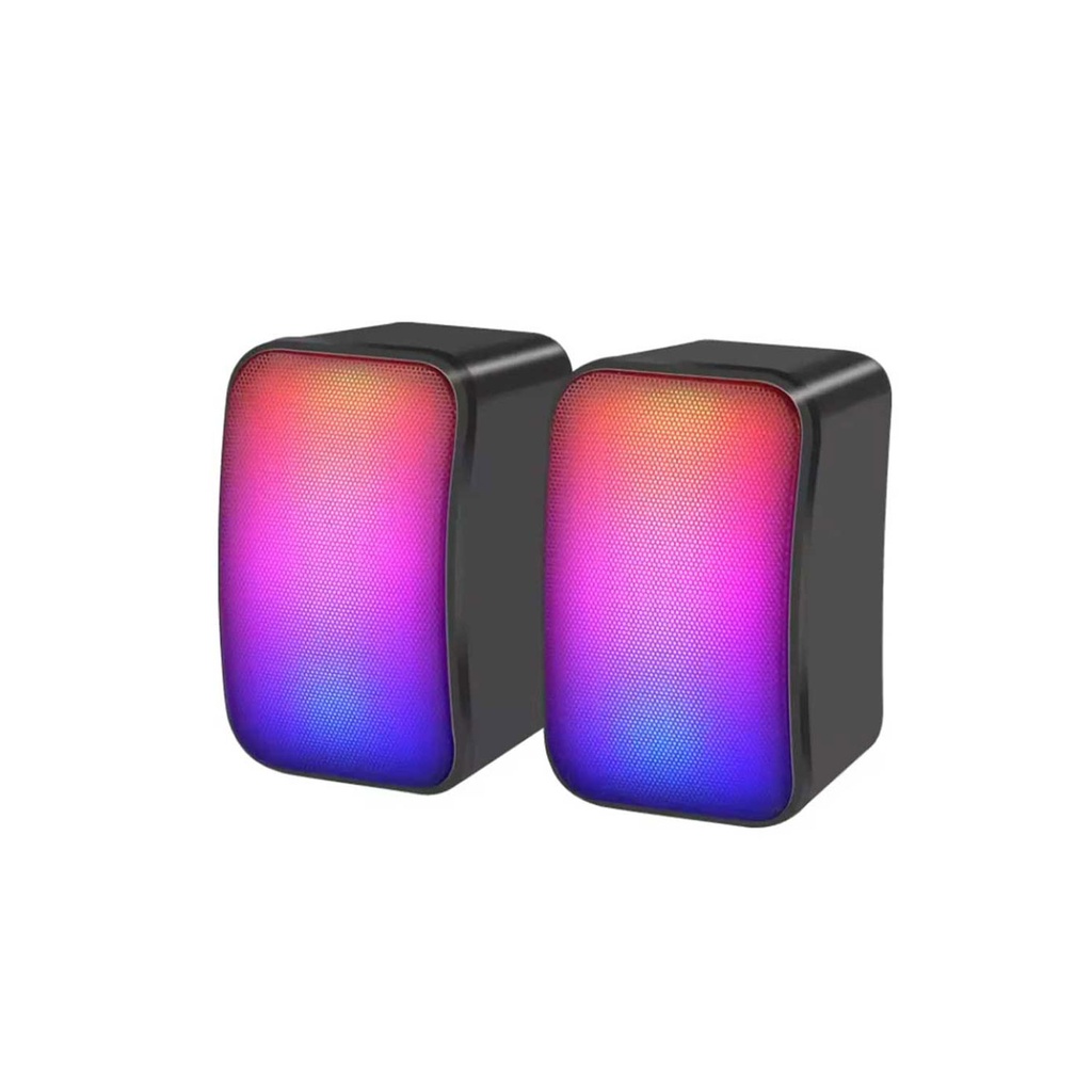 [01580] Kisonli X17 Speaker Gaming 2.0 Rgb Lights With Volume Control For Pc Or Laptop