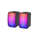 Kisonli X17 Speaker Gaming 2.0 Rgb Lights With Volume Control For Pc Or Laptop