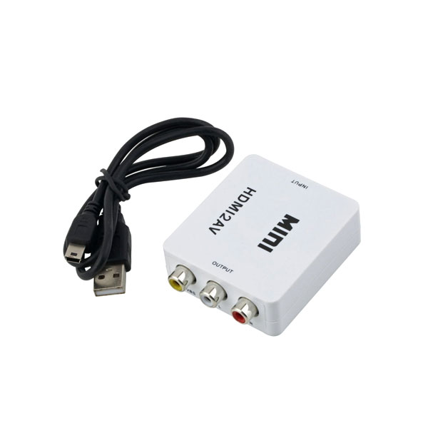 [00350] Hdmi To Av Adapter Mini Box 1080p