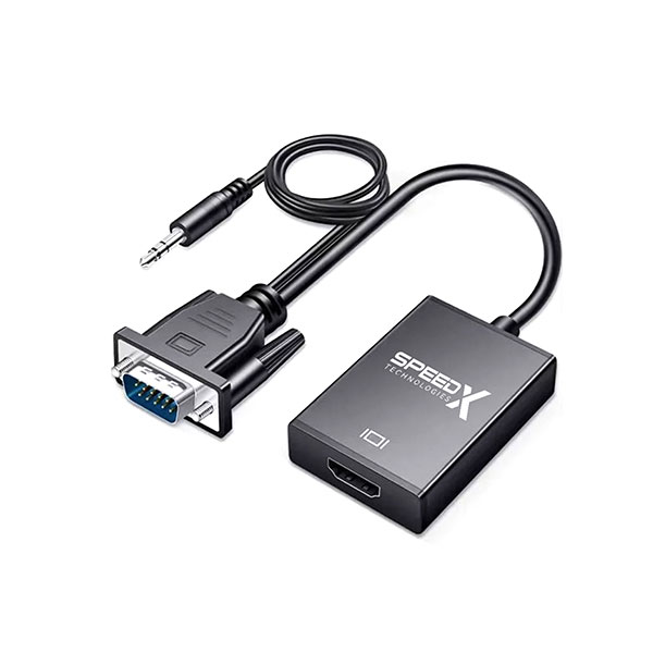 [01787] Speedx (sp-vh108) Vga To Hdmi 1080p Adapter With 3.5mm Audio Output Jack
